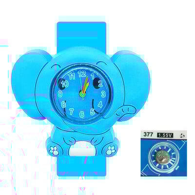 Kiváló gyerekóra ajándék rajzfilm nyúlkutya elefánt panda flamingó bagoly játékok gyerekeknek pofonos karórák fiúknak, lányoknak