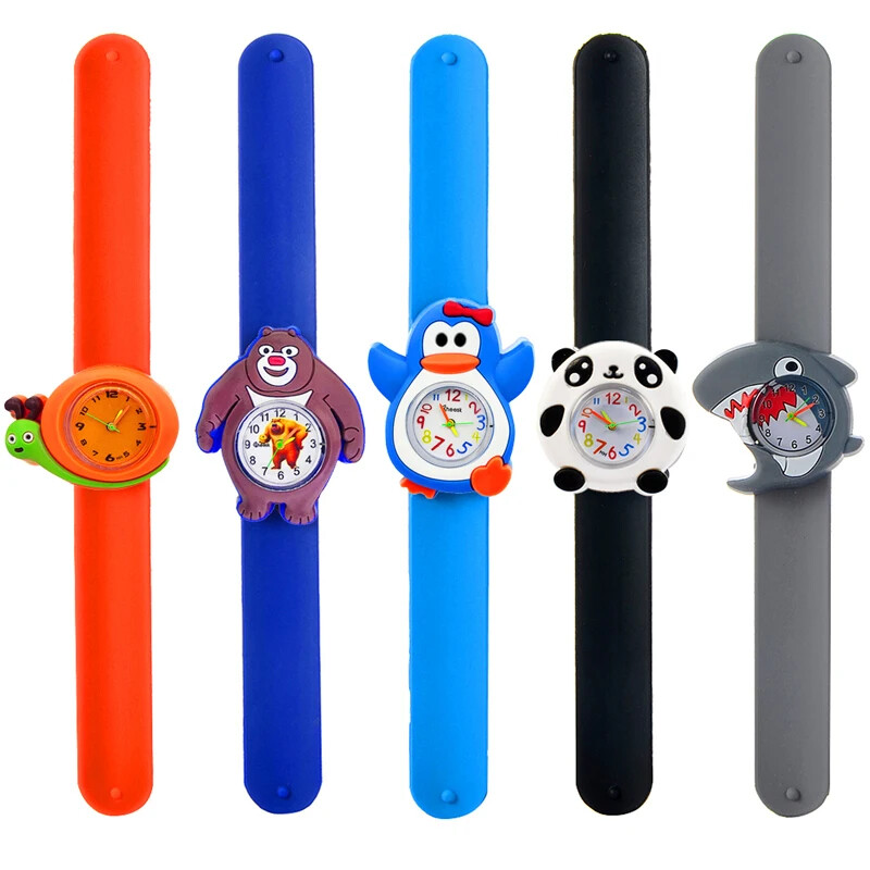 Nagyker rajzfilm gyerekórák baba aranyos játék óra fiú lány lány gyerek pofon csukló óra óvodai tevékenység ajándék