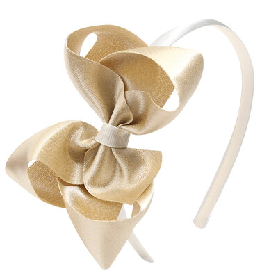 Nouă bentiță cu fundă mare pentru copii, fete, cu sclipici, bentițe de păr cu fundă lucrate manual, cerc de păr pentru copii, accesorii pentru păr