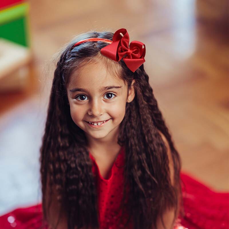 Nouă bentiță cu fundă mare pentru copii, fete, cu sclipici, bentițe de păr cu fundă lucrate manual, cerc de păr pentru copii, accesorii pentru păr