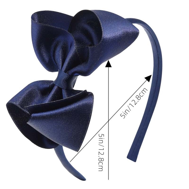 Nouă bentiță cu fundă mare pentru copii, fete, cu sclipici, bentițe de păr cu fundă lucrate manual, cerc de păr pentru copii, accesorii pentru păr