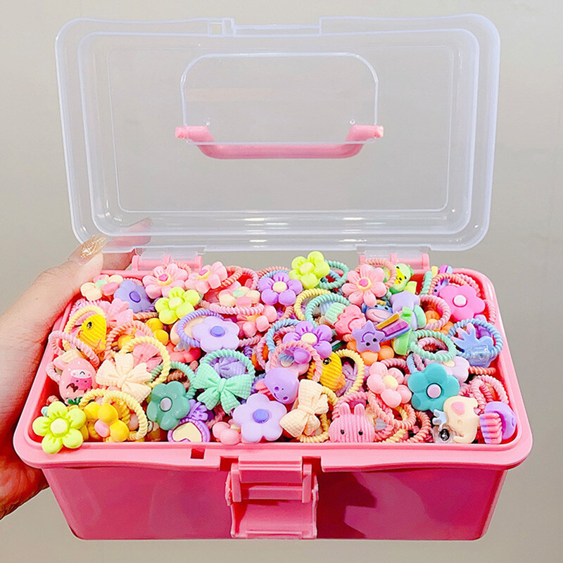 50 vnt. / partijos Vaikų plaukų aksesuarai mergaičių animacinių filmų elastinės plaukų juostelės kūdikių galvos virvė vaikams mažų gyvūnų galvos juosta Mielas galvos apdangalas