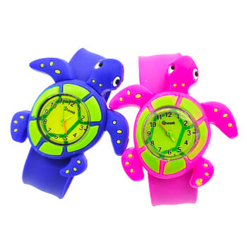 Παιδικά ρολόγια κινουμένων σχεδίων Turtle Life Life Waterproof Kids Slap Wrist Watch για αγόρια κορίτσια