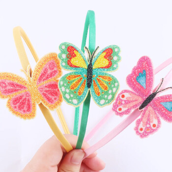 1/2 τεμ. Glitter Butterfly Fascinator Headbands for Girls Teens Παιδικά Παιδικά Hairbands Κοστούμια Performance Αξεσουάρ μαλλιών