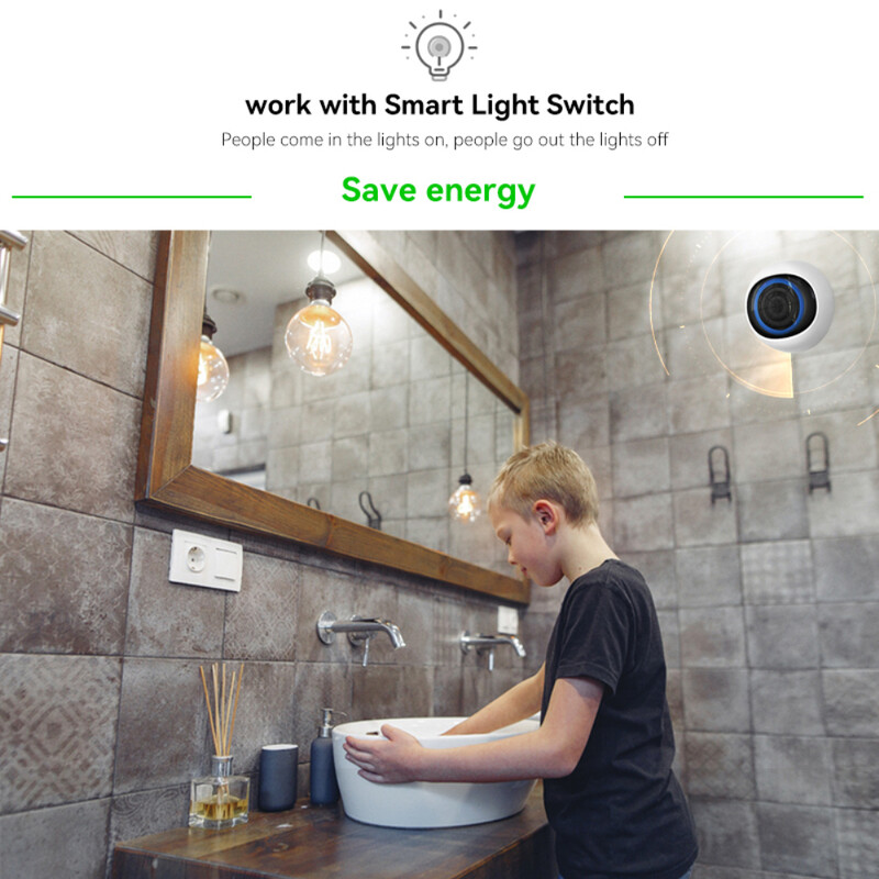 NOU Senzor de prezență uman inteligent Tuya ZigBee Detector de mișcare umană cu micro-mișcare