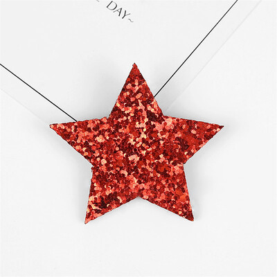 Aranyos koreai hercegnő divatos hajtűk Ötágú csillag csillogó hajkapcsok lányoknak, gyerekeknek, fejfedőknek, hajkiegészítőknek