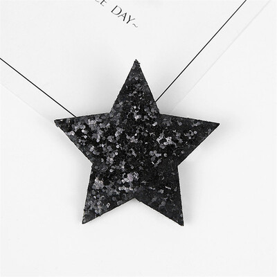 Aranyos koreai hercegnő divatos hajtűk Ötágú csillag csillogó hajkapcsok lányoknak, gyerekeknek, fejfedőknek, hajkiegészítőknek