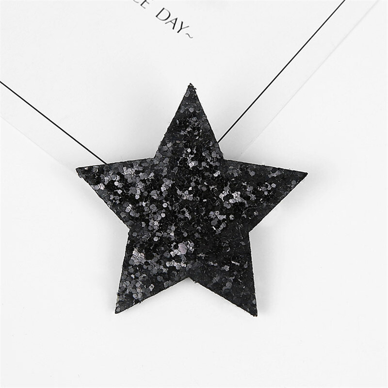 Aranyos koreai hercegnő divatos hajtűk Ötágú csillag csillogó hajkapcsok lányoknak, gyerekeknek, fejfedőknek, hajkiegészítőknek