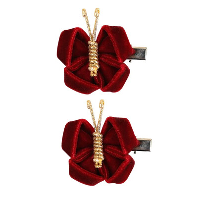 ncmama 2vnt./rinkinys Gradientinio tinklelio drugelio plaukų segtukai mergaitėms Mieli pleiskanojantys plaukų segtukai Vaikiški galvos apdangalai Plaukų priedai