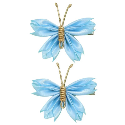 ncmama 2vnt./rinkinys Gradientinio tinklelio drugelio plaukų segtukai mergaitėms Mieli pleiskanojantys plaukų segtukai Vaikiški galvos apdangalai Plaukų priedai