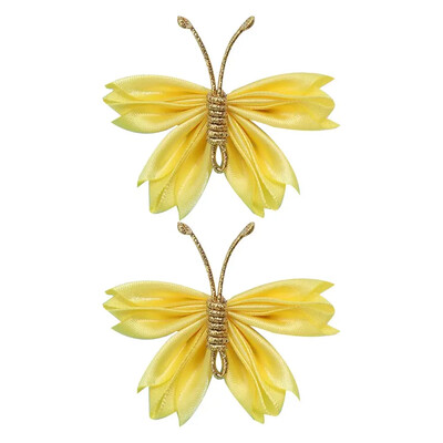 ncmama 2vnt./rinkinys Gradientinio tinklelio drugelio plaukų segtukai mergaitėms Mieli pleiskanojantys plaukų segtukai Vaikiški galvos apdangalai Plaukų priedai