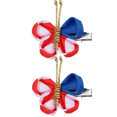 ncmama 2vnt./rinkinys Gradientinio tinklelio drugelio plaukų segtukai mergaitėms Mieli pleiskanojantys plaukų segtukai Vaikiški galvos apdangalai Plaukų priedai