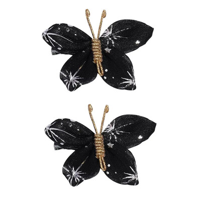 ncmama 2vnt./rinkinys Gradientinio tinklelio drugelio plaukų segtukai mergaitėms Mieli pleiskanojantys plaukų segtukai Vaikiški galvos apdangalai Plaukų priedai