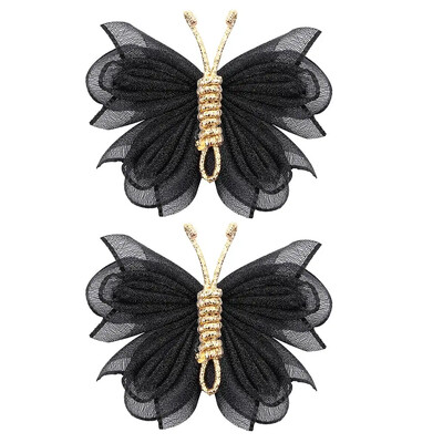 ncmama 2vnt./rinkinys Gradientinio tinklelio drugelio plaukų segtukai mergaitėms Mieli pleiskanojantys plaukų segtukai Vaikiški galvos apdangalai Plaukų priedai