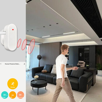 Tuya Smart Life WiFi Millimeter Wave 24GHz Radar Ανιχνευτής ανθρώπινης παρουσίας APP Αισθητήρας κίνησης Αισθητήρας φωτεινότητας AC 110/220V DC 5V