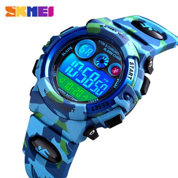 SKMEI Παιδικό LED Ηλεκτρονικό Ψηφιακό Ρολόι Stop Watch Clock 2 Time Kids Sport Ρολόγια 50M Αδιάβροχο ρολόι χειρός για αγόρια κορίτσια