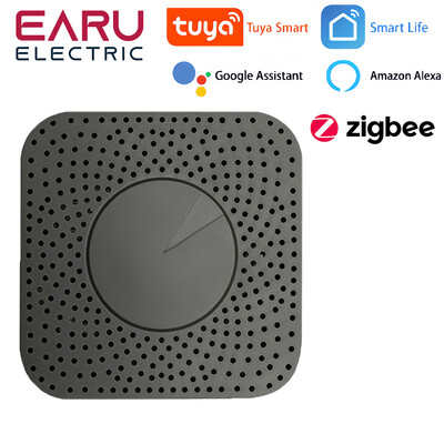 Tuya ZigBee Smart Box Αισθητήρας φορμαλδεΰδης VOC CO2 Θερμοκρασία Υγρασία 6In1 Επιθεώρηση ποιότητας αέρα Συναγερμός DB με Alexa