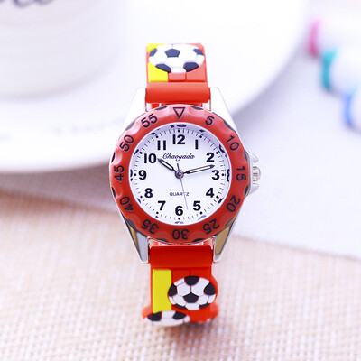 Ceasuri noi pentru copii, băieți, 3D, cool, cu cureaua din silicon, pentru studenți, 3-12 ani, pentru copii, meciuri de fotbal, sport, ceas rezistent la apă