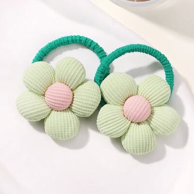 2 ks/sada Lovley kvetinové dievčatká detské copíky elastické vlasové pásky detské gumičky do vlasov kreslené detské vlasové doplnky detské pokrývky hlavy