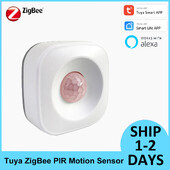 Tuya Smart ZigBee3.0 Pir Motion Sensor Detector Υπέρυθρη μπαταρία αισθητήρα ανθρώπινης παρουσίας Τροφοδοτείται με Zigbee Gateway Alexa Google