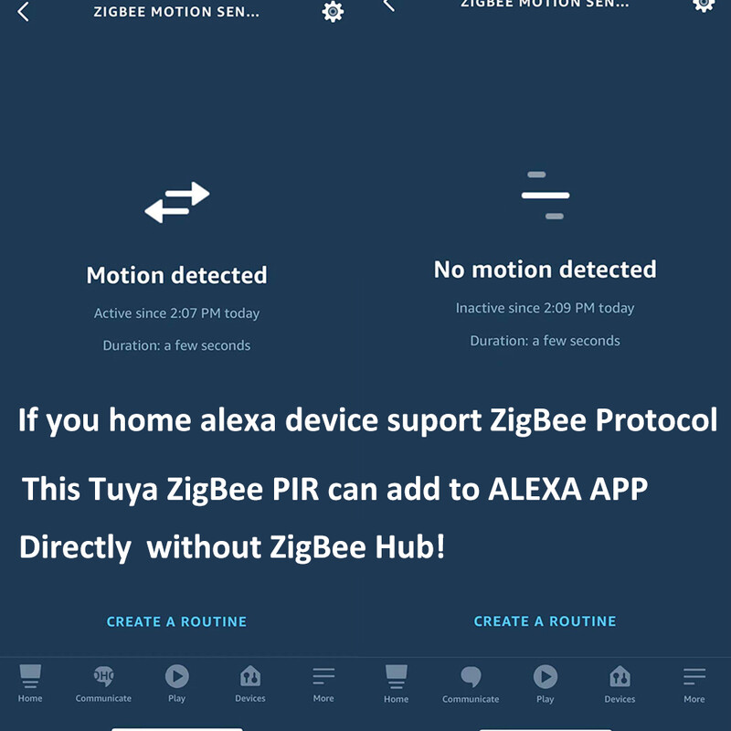 Tuya Smart ZigBee3.0 Pir Motion Sensor Detector Υπέρυθρη μπαταρία αισθητήρα ανθρώπινης παρουσίας Τροφοδοτείται με Zigbee Gateway Alexa Google