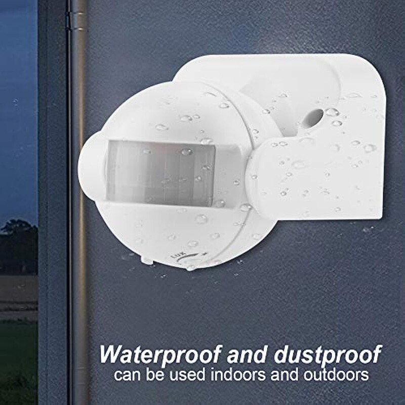 Διακόπτης φωτός αισθητήρα κίνησης PIR, Διακόπτης τοίχου φωτός αισθητήρα κίνησης ανιχνευτής κίνησης Ρυθμιζόμενη γωνία για ανιχνευτή φωτισμού πεζοδρόμιο εξωτερικού χώρου