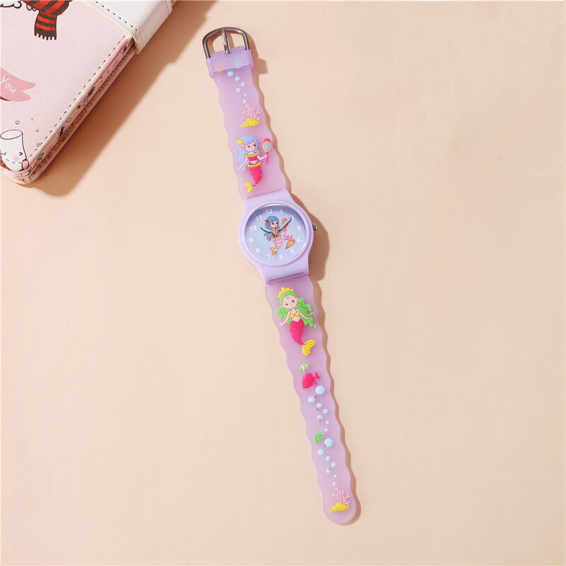 Ceas Copii Sirena 4 Culori Stilul Nou Moda Student Ceas Cuarț Fete