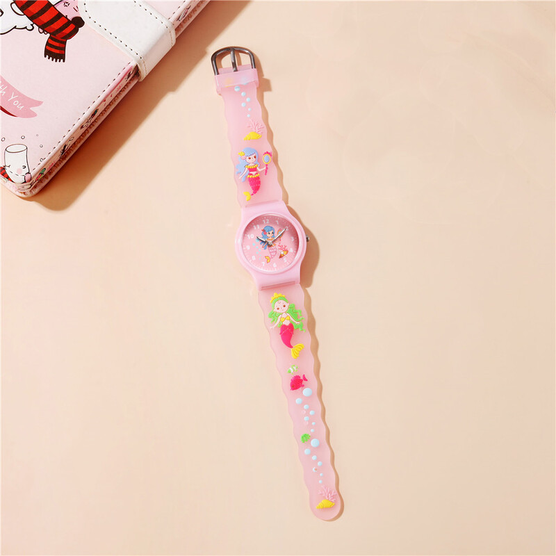 Ceas Copii Sirena 4 Culori Stilul Nou Moda Student Ceas Cuarț Fete