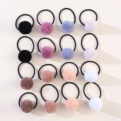 ncmama 16 vnt./stal. Sweet Girls Gyvūnų Plaukų Kamuoliukai Plaukų Žiedas Guma Kūdikių Plaukų Juostelės Vaikams Galvos apdangalai Korėjos Plaukų Priedai Papuošalai