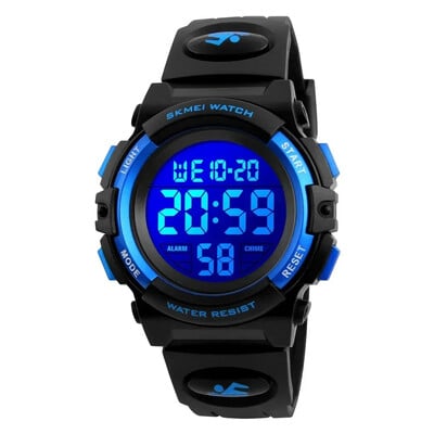 Skmei 1266 Detské hodinky pre chlapcov a dievčatá s budíkom, digitálny časovač, 5 barov, vodotesné detské LED hodinky 1258 1689 1999