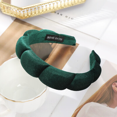 Haimeikang Bentita de păr din catifea de culoare solidă Bentite pentru păr iarna Noua cerc de păr din burete Bentite pentru femei Accesorii de păr la modă