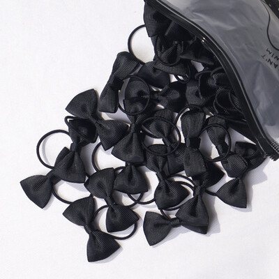 20/40 darabos 2 hüvelykes kislány haj masnik Rugalmas nyakkendők Grosgrain szalag masni gumiszalaggal lófarok tartók Hajkiegészítők