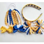 Szövés fejpántok Hajkarika masnik kapcsok Korker lófarok szalagos szett Hajpánt Corker göndör szalag csoport lány gyermek kiegészítők