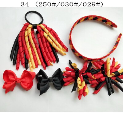 Szövés fejpántok Hajkarika masnik kapcsok Korker lófarok szalagos szett Hajpánt Corker göndör szalag csoport lány gyermek kiegészítők