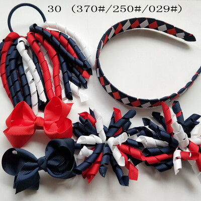 Szövés fejpántok Hajkarika masnik kapcsok Korker lófarok szalagos szett Hajpánt Corker göndör szalag csoport lány gyermek kiegészítők