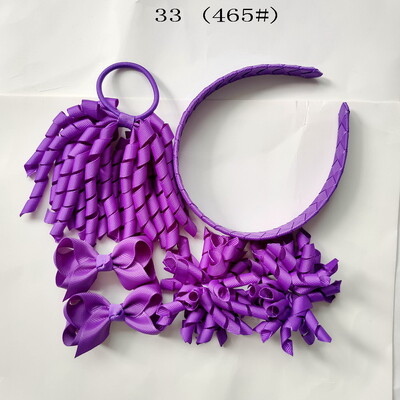 Szövés fejpántok Hajkarika masnik kapcsok Korker lófarok szalagos szett Hajpánt Corker göndör szalag csoport lány gyermek kiegészítők