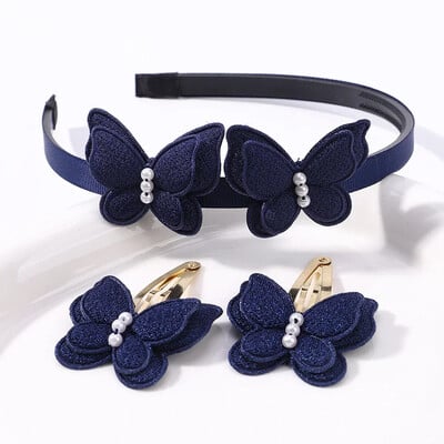 2/3 db flitter Pillangó masni Hajpántok lányoknak Hajkötő szett Gyöngy pattintható kapcsok Fejpánt Gyerek fejfedők Ajándékok Hajkiegészítők