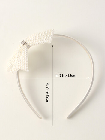 Boutique Pearl Bows Headband Λευκό Rhinestone Hairband για κορίτσια Παιδιά Απλή μόδα στεφάνι μαλλιών Παιδικά αξεσουάρ μαλλιών Δώρα