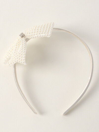 Boutique Pearl Bows Fejpánt Fehér Strasszkő Hajpánt Lányoknak Gyerekek Egyszerű divat Haj Karika Gyerek Haj Kiegészítők Ajándékok