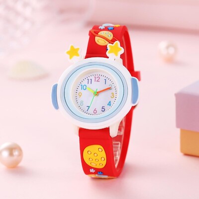 Ceas cu planetă 3D, desen animat pentru copii cu 12 astronauți digitali