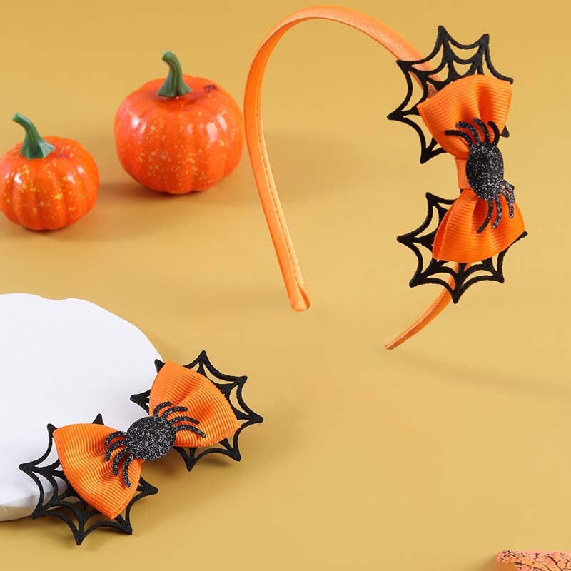 ncmama Halloween Paukove mašne Trake za glavu Dječje trake za kosu Slatke djevojke Ručno izrađeni obruč za kosu Ukosnica Cosplay Pokrivala za glavu Dodaci za kosu