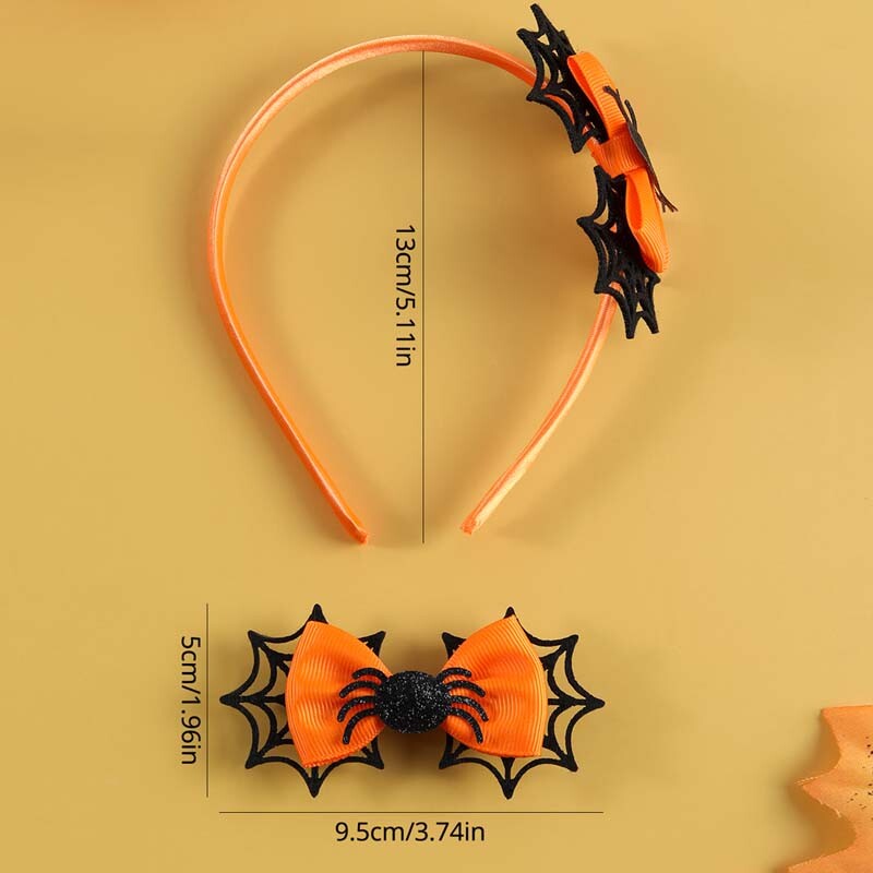 ncmama Halloween Paukove mašne Trake za glavu Dječje trake za kosu Slatke djevojke Ručno izrađeni obruč za kosu Ukosnica Cosplay Pokrivala za glavu Dodaci za kosu