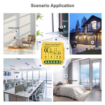 Tuya Smart WiFi Zigbee Switch Module Connected Roller Rollers Blind Motor Smart Life App Λειτουργεί με την Alexa Google Home