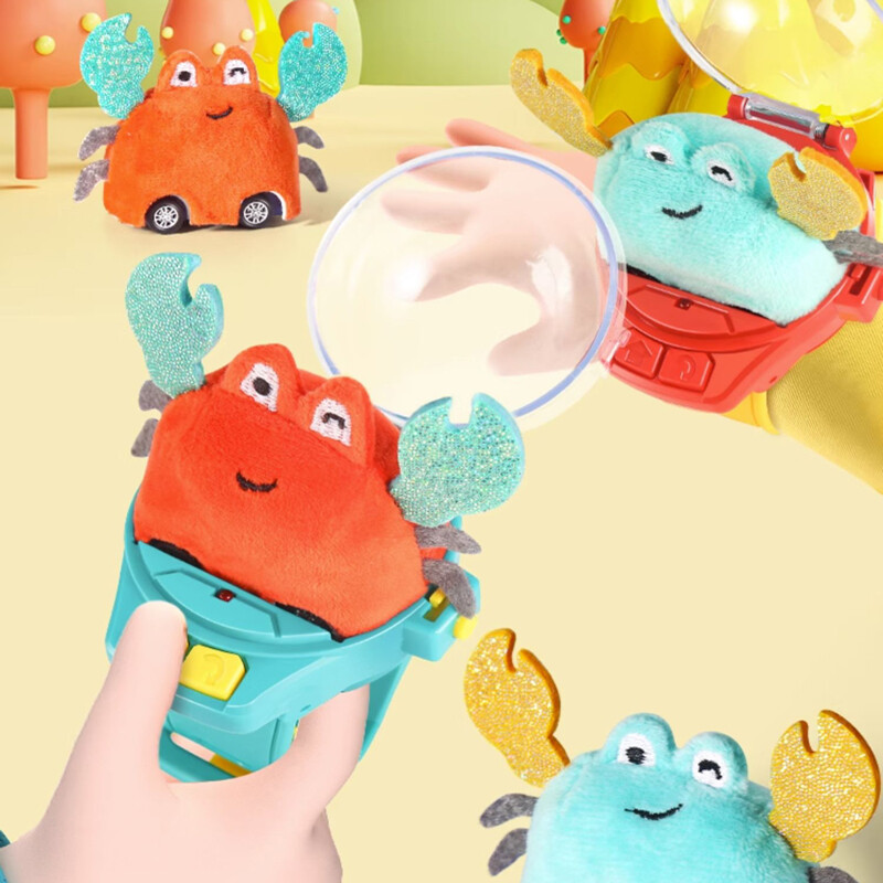 Gyermek RC autós mini óra játékok LED lámpákkal 2,4 GHz RC autós játékóra Nyúl rák versenyjátékok RC autó lányoknak fiúknak születésnapi ajándék