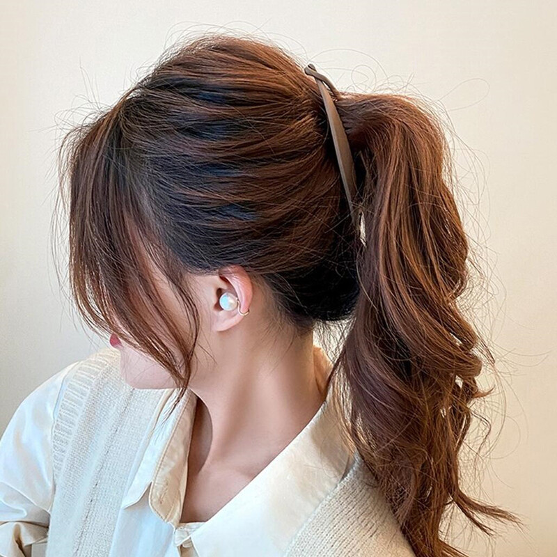 Divatos hal formájú hajkörmös egyszínű egyszerű banános hajcsatok női lányoknak hullámos fésűk hajtűk fonott bilincsek