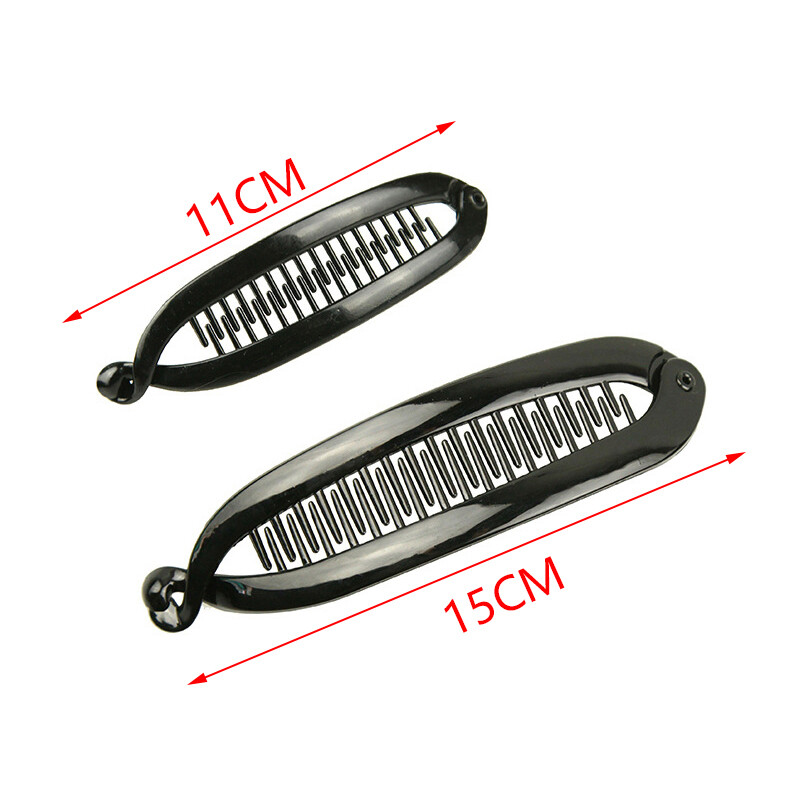 Divatos hal formájú hajkörmös egyszínű egyszerű banános hajcsatok női lányoknak hullámos fésűk hajtűk fonott bilincsek