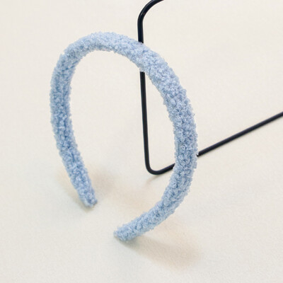 1vnt Moteriškos vilnos plaukų juostelės Madingos šiltos vienspalvės plaukų lankeliai Merginoms Paprasti pūkuoti korėjietiško stiliaus galvos apdangalai žieminiai plaukų priedai