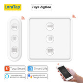 LoraTap Tuya Smart Life ZigBee 3.0 rulookardinad stseeni lüliti kaugjuhtimispult Google Alexa Echo Home Assistant