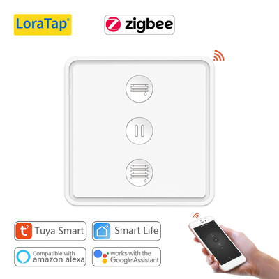 LoraTap Tuya Smart Life ZigBee 3.0 rulookardinad stseeni lüliti kaugjuhtimispult Google Alexa Echo Home Assistant