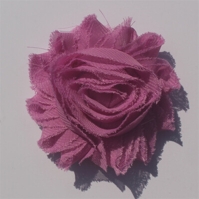 30 buc 2,5" flori din șifon ponosit pentru fetițe bentită Accesorii pentru păr haine pentru copii mici rochie cusut flori decorative